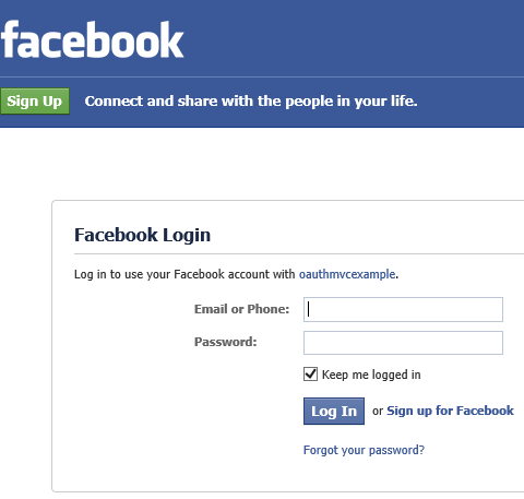facebook authentication